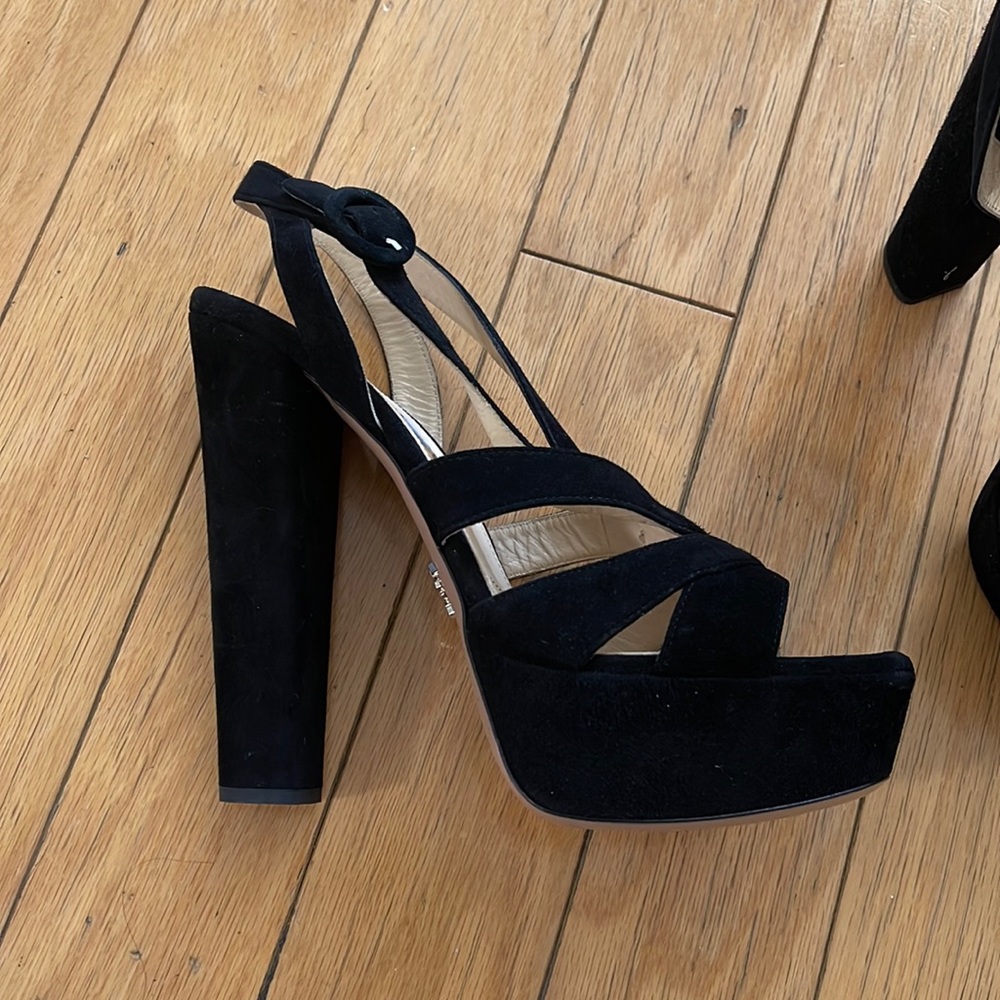 New Prada Suede Heels